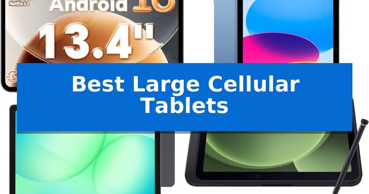 Best Large Cellular Tablets