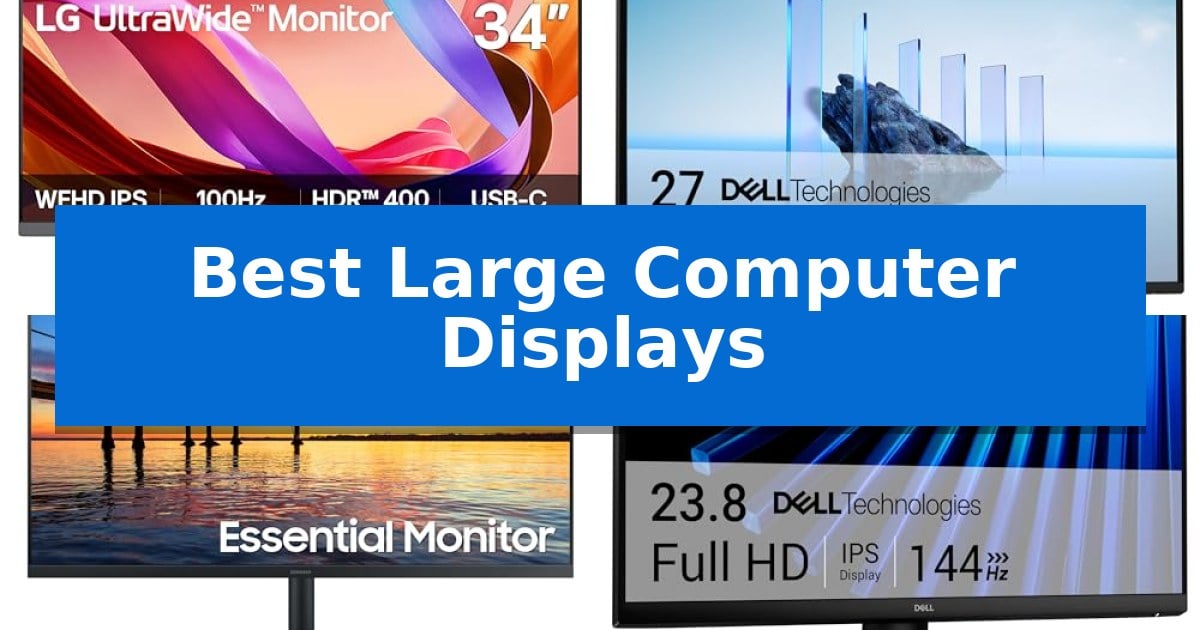 Best Large Computer Displays
