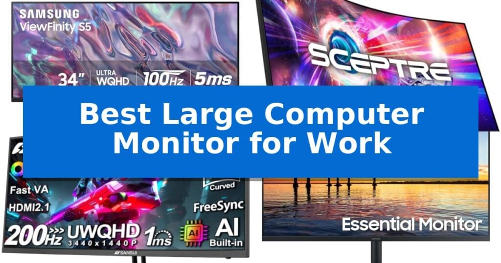 Best Large Computer Monitor for Work