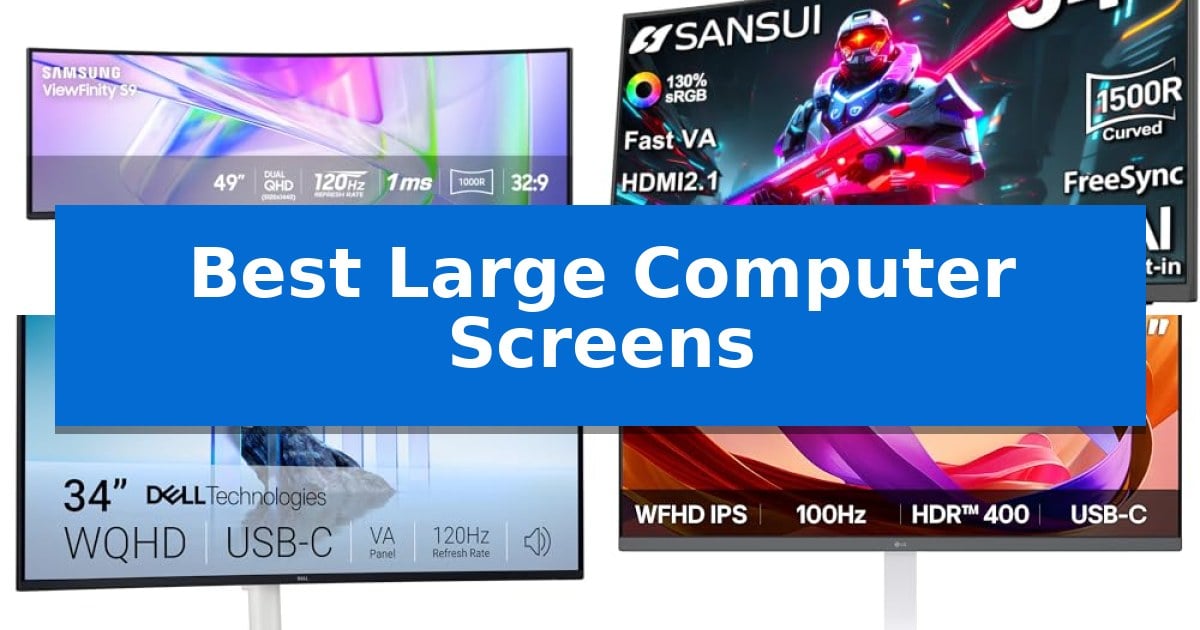 Best Large Computer Screens