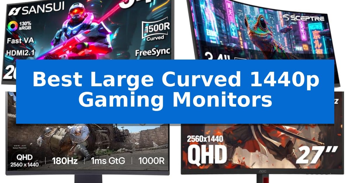 Best Large Curved 1440p Gaming Monitors