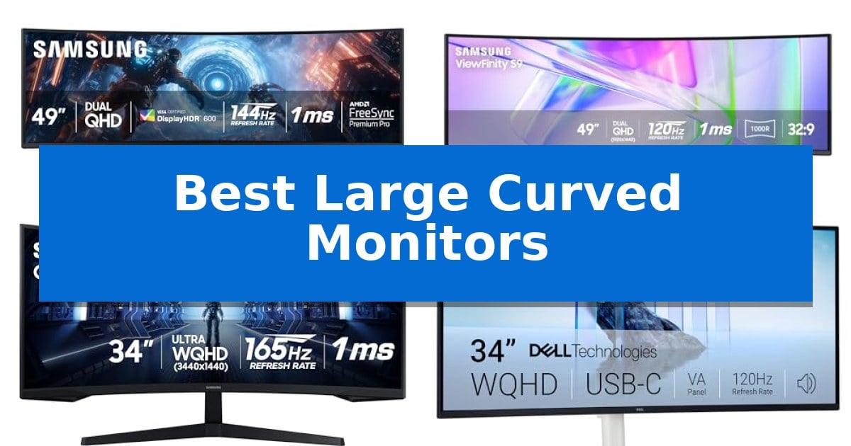 Best Large Curved Monitors