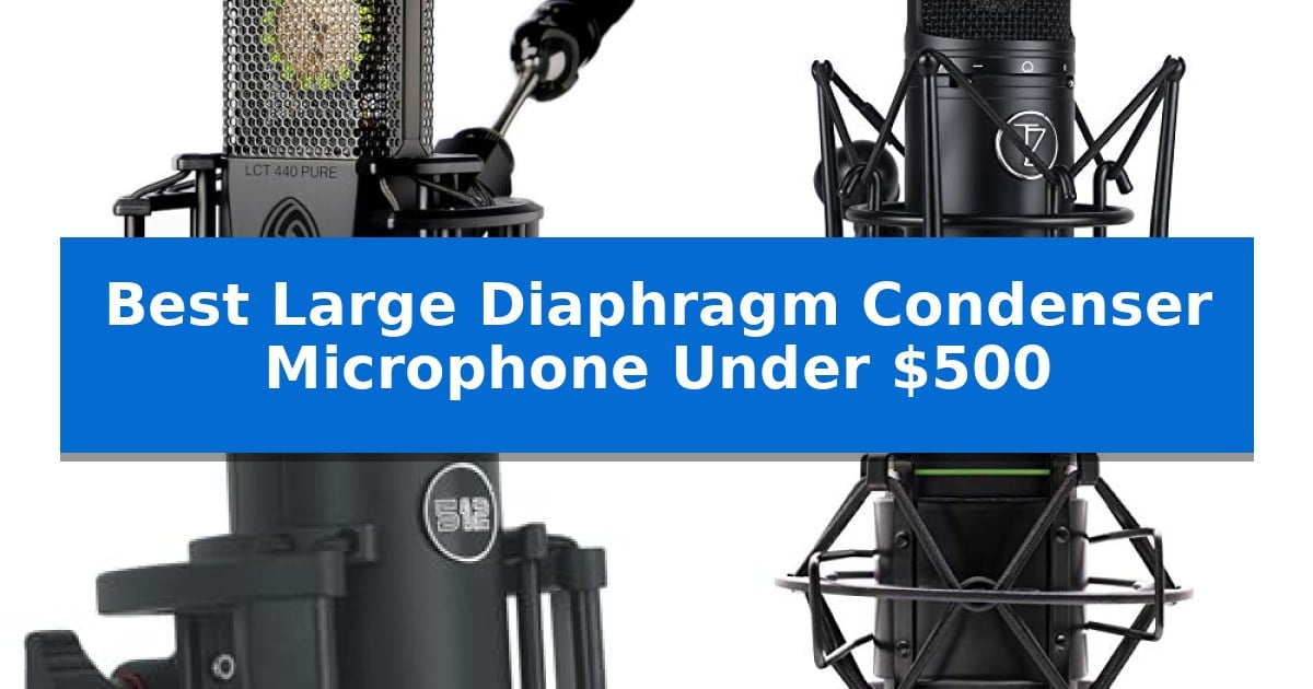 Best Large Diaphragm Condenser Microphone Under $500