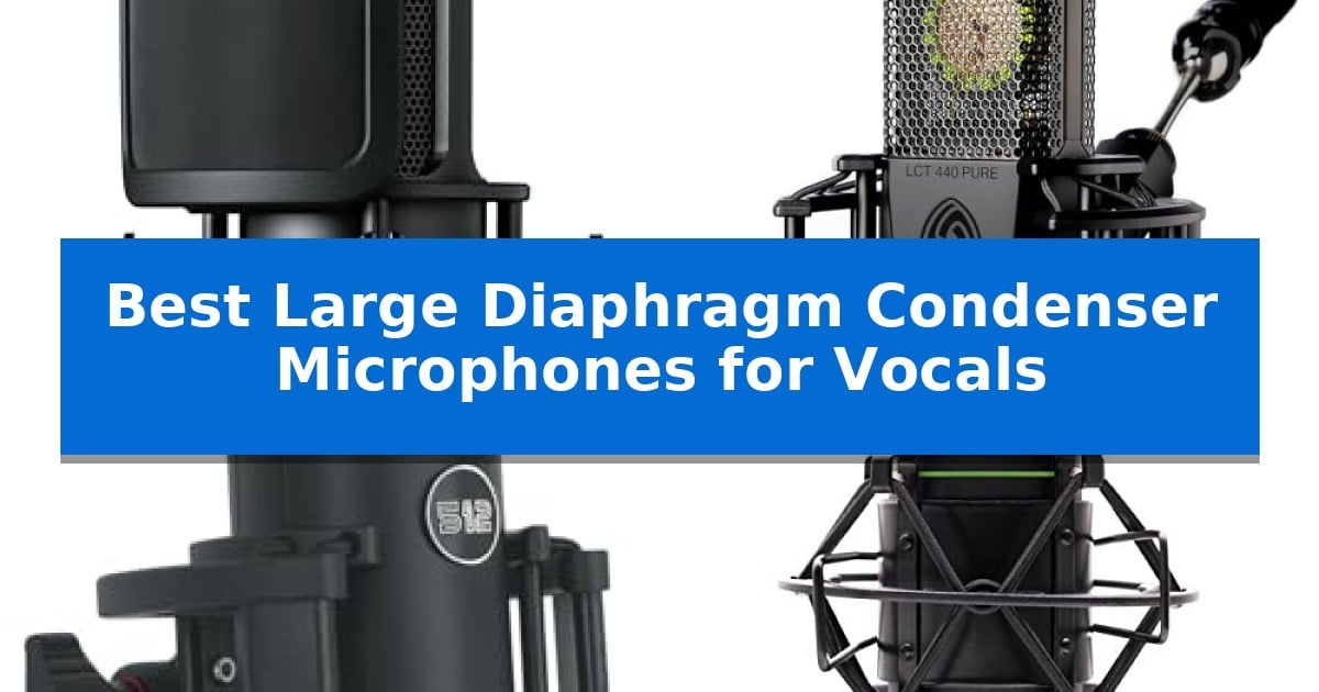 Best Large Diaphragm Condenser Microphones for Vocals