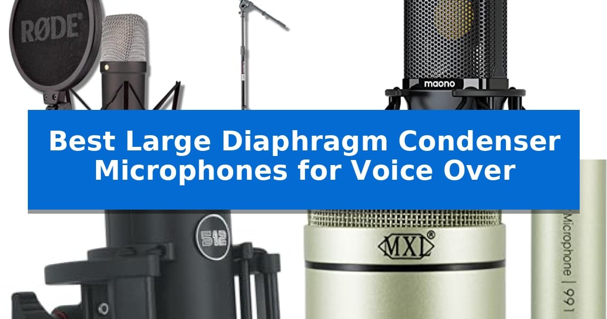 Best Large Diaphragm Condenser Microphones for Voice Over