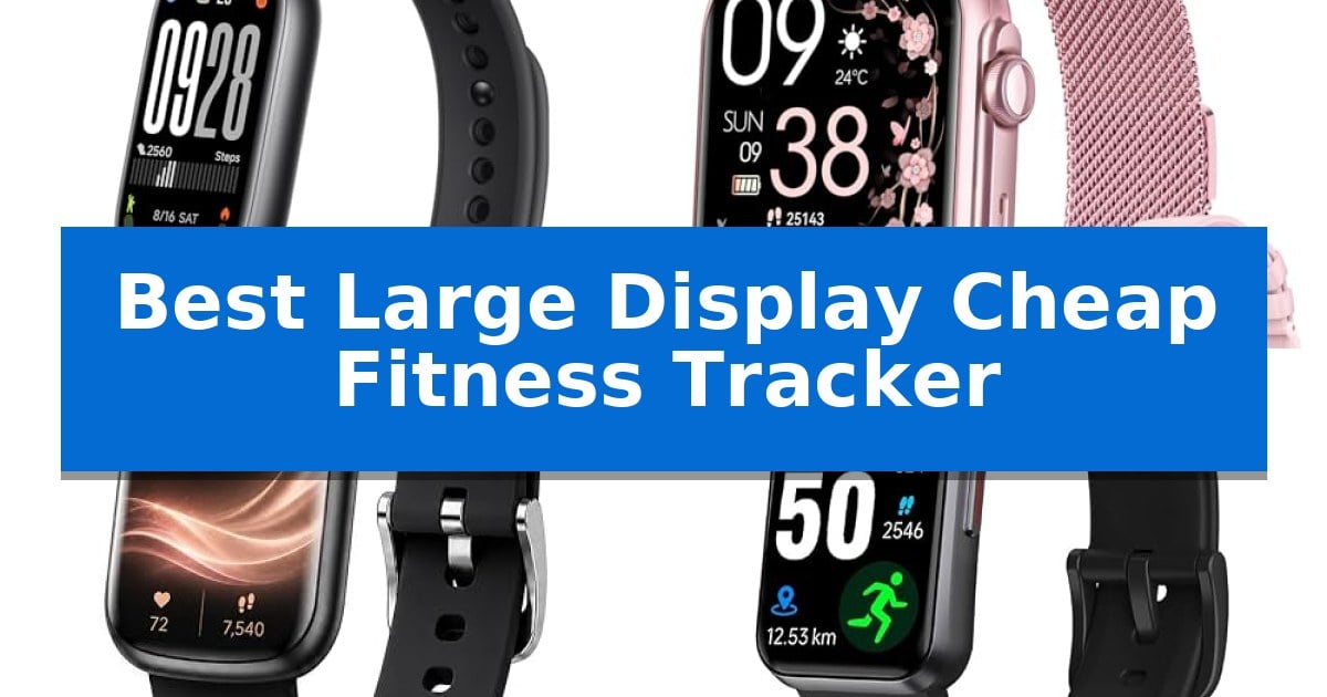 Best Large Display Cheap Fitness Tracker