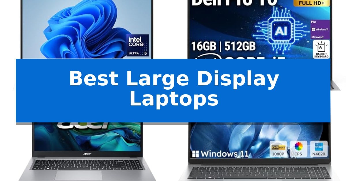 Best Large Display Laptops