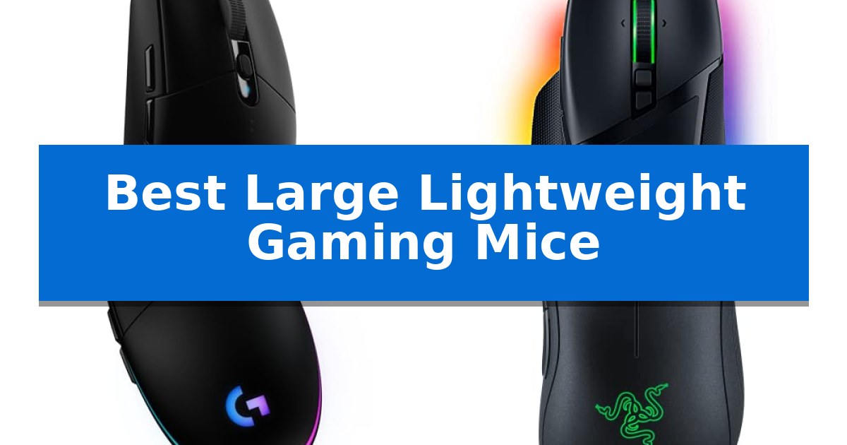 Best Large Lightweight Gaming Mice