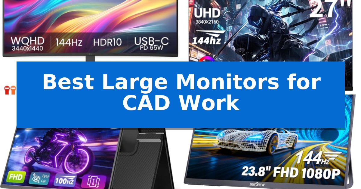 Best Large Monitors for CAD Work