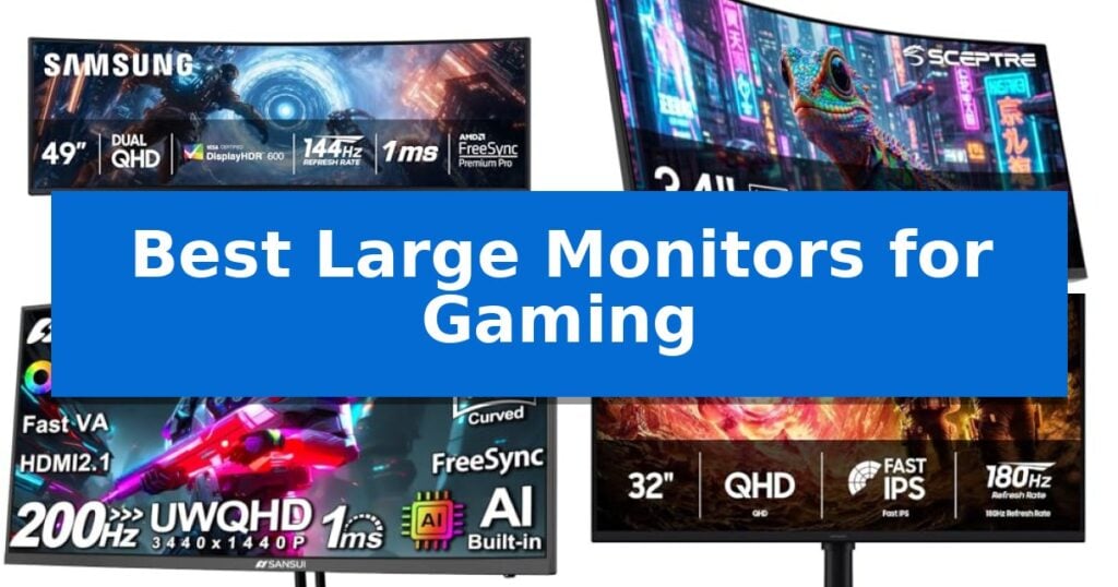 Best Large Monitors for Gaming
