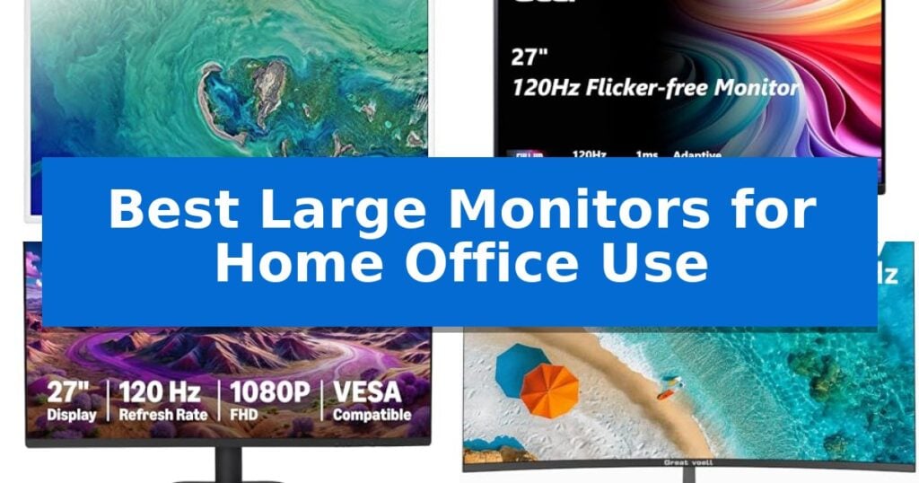 Best Large Monitors for Home Office Use