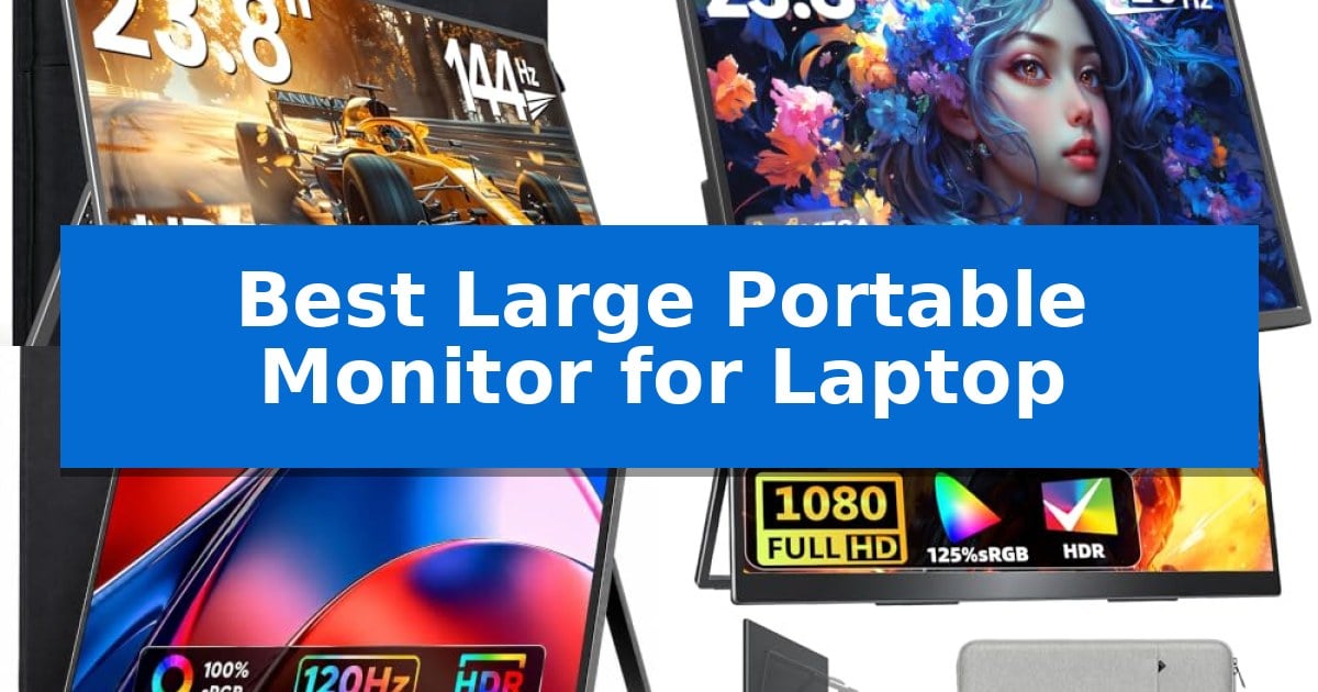 Best Large Portable Monitor for Laptop