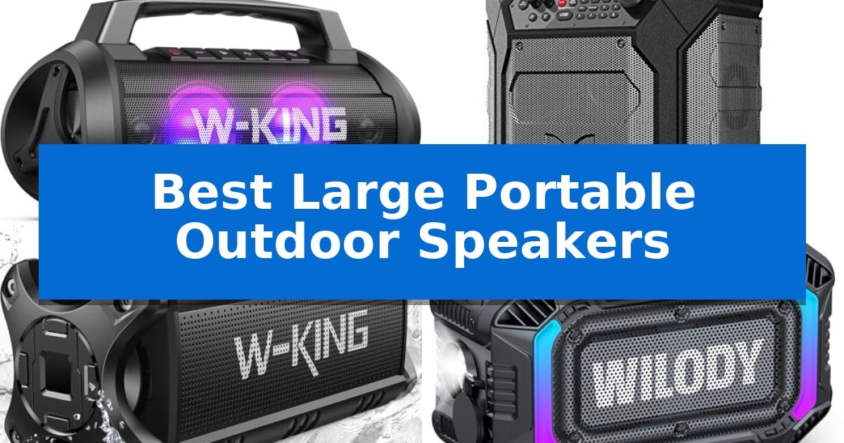 Best Large Portable Outdoor Speakers