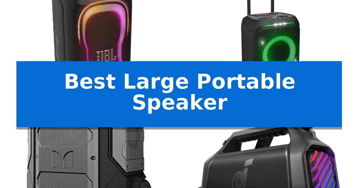 Best Large Portable Speaker