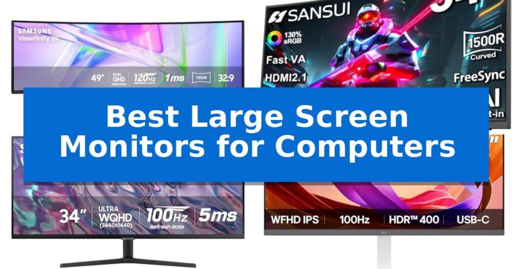 Best Large Screen Monitors for Computers