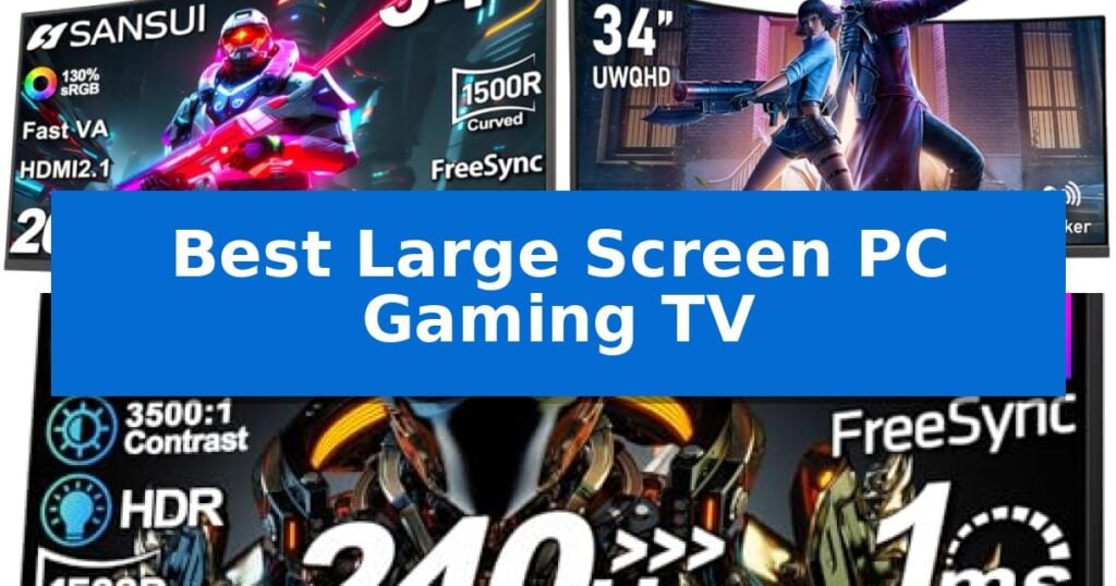 Best Large Screen PC Gaming TV