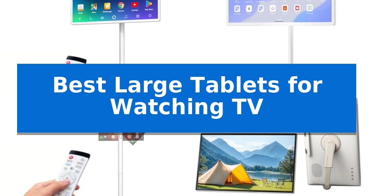 Best Large Tablets for Watching TV
